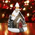 thumbnail image 2 of Resin Christmas Scene Snow House LED Gift Decor DIY Village Set Desktop Decoration Gift B, 2 of 8