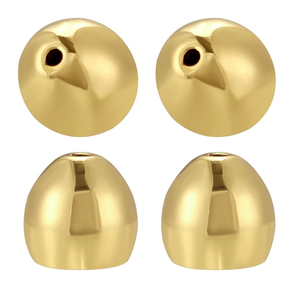 Earring Backs for Droopy Ears, JIACHARMED Weighted Earring Lifters Supports Backs for Studs Heavy Earrings Large Locking Earring Backings Replacement 4pcs Backstop Secure Comfortble Stopper,Gold