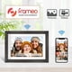 thumbnail image 2 of Frameo Marco de fotos digital de 10.1 pulgadas, WiFi Smart Digital Photo Frame Madera IPS HD 1280 x 800 1080P visualización táctil de rotación automática, fácil configuración para usar Compartir fotos, 2 of 5