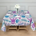 thumbnail image 3 of Colorful Baseball Icons Pattern Square Tablecloth,Waterproof Square Table Cover,Wipeable Spillproof Washable Table Cover for Home Kitchen Party Decor 60"x60"(152x152cm), 3 of 6