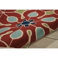thumbnail image 2 of Nourison Caribbean Indoor/Outdoor Retro Floral Rust 5'3" x 7'5" Area Rug, (5' x 8'), 2 of 4