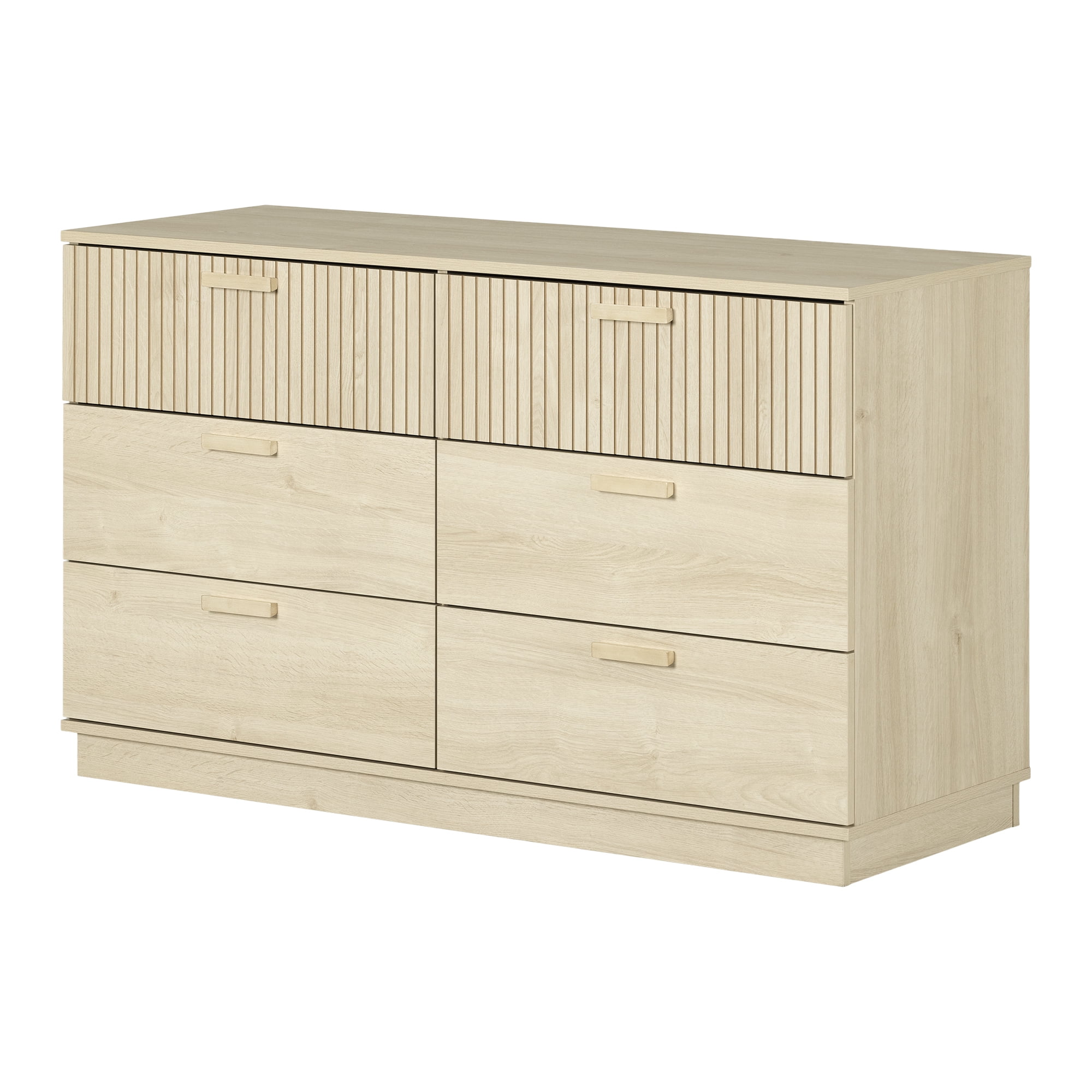 South Shore Noah 6-Drawer Dresser for Child, in Bleached Oak
