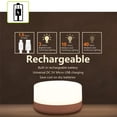 thumbnail image 5 of Luz de noche para bebé, minilámpara táctil recargable, luz LED inalámbrica para niños, lámpara de noche portátil para lactancia, lámpara de dormitorio regulable, 5 of 5