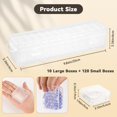 thumbnail image 2 of 130 Pack Transparent Bead Organizers and Storage - Portable Bead Organizer, 10 Large Boxes and 120 Small Boxes for Bracelet Making DIY, Jewelry, Small Parts, 2 of 7