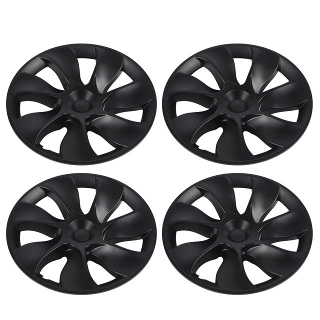 Hubcaps, Moyeu de Roue à Gratter 4pcs Noir pour le Modèle Y 2020 à 2023