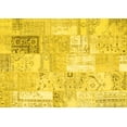 thumbnail image 1 of Ahgly Company Indoor Rectangle Patchwork Yellow Transitional Area Rugs, 8' x 10', 1 of 4