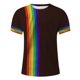 thumbnail image 2 of Playeras Deportivas - Camiseta Informal De Manga Corta Con Cuello Redondo Y Estampado De Arcoíris Digital 3D Para Hombre, 2 of 4