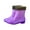 Purple, variant on Rain Boots Women,Mid Calf Rain Boots Fashionable Durable Jelly Shoes Warm Waterproof Footwear,Womens Rain Boots,Green,6