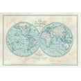 thumbnail image 2 of Allen, Candace 32x23 White Modern Wood Framed Museum Art Print Titled - Vintage Maps 1, 2 of 4