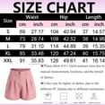 thumbnail image 3 of COMVALUE Womens Shorts Dressy Casual 2026 Trendy Summer Elastic High Waisted Pleated Business Work Shorts Pockets (Pink, XXL), 3 of 9