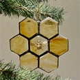 thumbnail image 5 of Vadktai Large Honeycomb Sun Catcher, Handmade Bee Stained Glass Window Hanging Ornament, 5 of 9