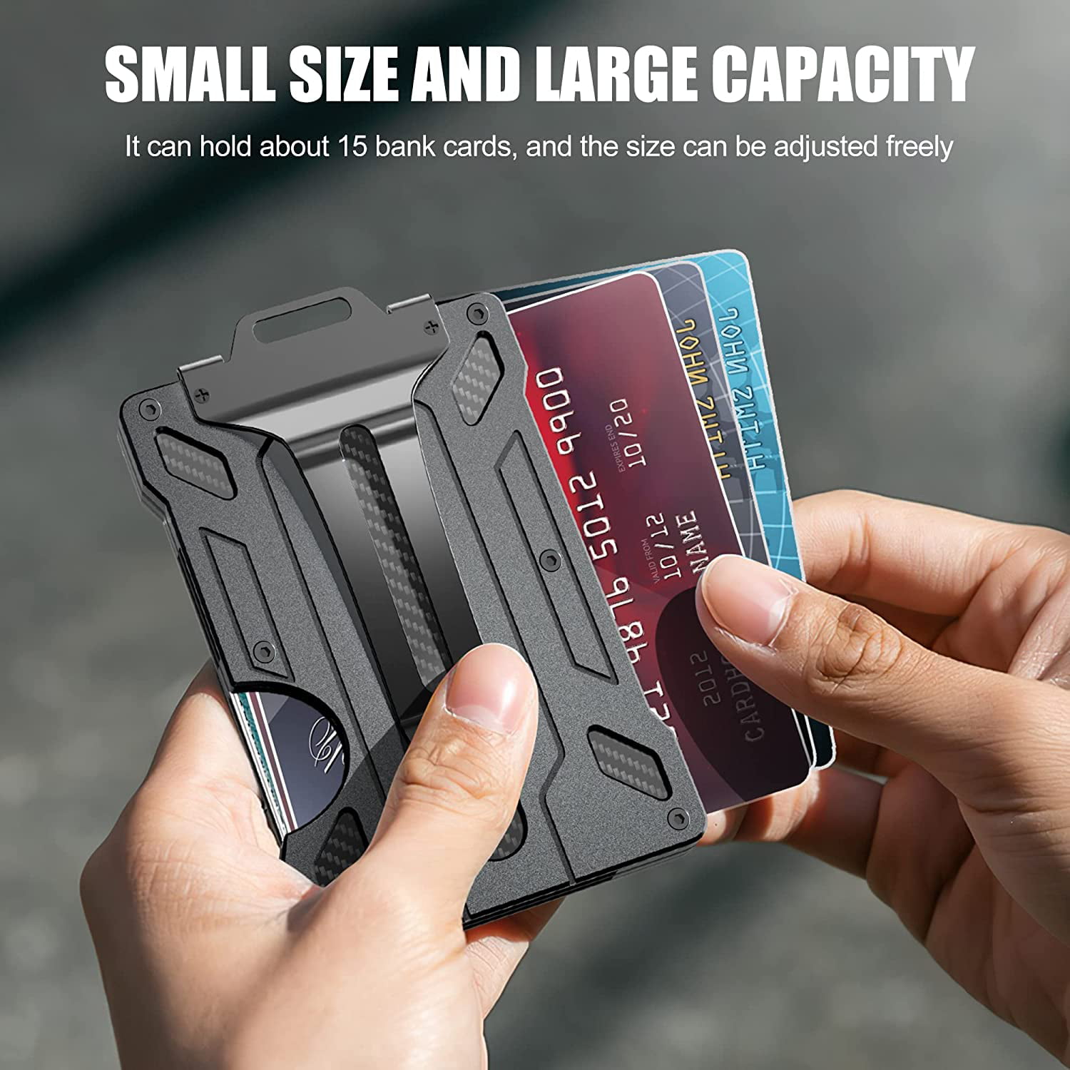 NEW-BRING | Multifunction Metal Key Holder and Minimalist Credit Card Money  Clip Wallet for Men - RFID Blocking Card Holder