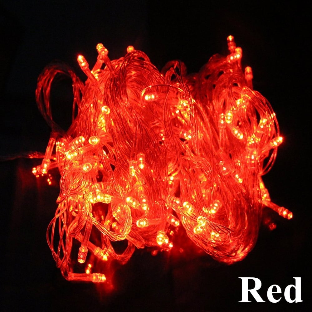 200 LED String Light w/ connector Red