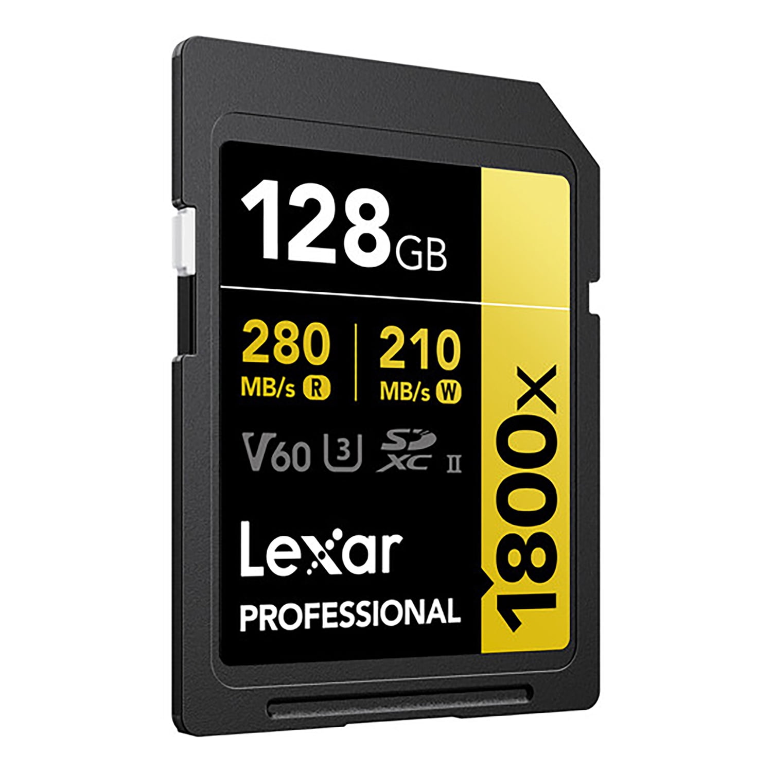Lexar Professional GOLD Series 1800x SDXC UHS-II Memory Card, 128 GB