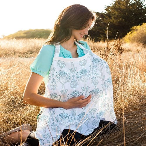 Bebe Au Lait Premium Muslin Nursing Cover Isla Walmart Com Walmart Com