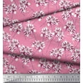 thumbnail image 3 of Soimoi Pink Cotton Duck Fabric Peony Floral Printed Fabric 1 Yard 56 Inch Wide, 3 of 3