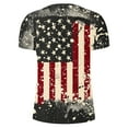 thumbnail image 4 of UVEASISHA Men's Patriotic T Shirts,Big and Tall 4th of July T Shirts for Men Vintage American Flag Graphic Tees Summer Casual Short Sleeve Crewneck Tops Sales Today 2025, 4 of 5