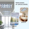 thumbnail image 6 of 1 Pack Bohemia Fluorescent Light Covers for Ceiling Lights Blue Argyle Pattern Ethnic Style Retro Abstract Magnetic Ceiling Light Covers Overhead Light Filters for Office Classroom Home, 6 of 9