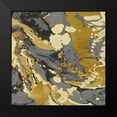thumbnail image 2 of Carson, Danielle 12x12 Black Modern Framed Museum Art Print Titled - Marbleized in Gold and Grey II, 2 of 5