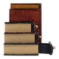 thumbnail image 3 of 1 Pair Wood Book End Vintage Book Shape Decorative Bookends with Storage Drawer for Kids Room Study, 3 of 3