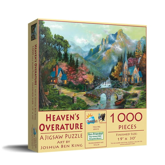SUNSOUT INC - Heaven's Overature - 1000 pc Jigsaw Puzzle by Artist: Joshua Ben King - Finished Size 19" x 30" - MPN# 60432