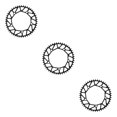 thumbnail image 1 of Youkk Alloy Crank set - Durable Precise Fit Smooth Operation - Guaranteed Compatibility Bicycles Crank 48T  black 3Set, 1 of 6