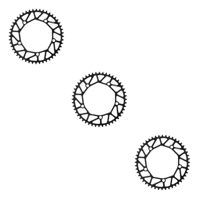 Youkk Alloy Crank set - Durable Precise Fit Smooth Operation - Guaranteed Compatibility Bicycles Crank 48T black 3Set