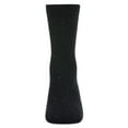 thumbnail image 4 of MeMoi Thin Ribbed Cotton Blend Speckled Crew Sock, 6, Charcoal, 4 of 7