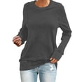thumbnail image 1 of VBARHMQRT Fall Crewneck Sweatshirt Customizable Women Diy Your Photo Your Own Custom Text Sweatshirt, 1 of 7