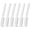 White, variant on 6 Pack Toilet Brushes for Bathroom Cleaning - Ergonomic 13.4 Inch Handle with Bubble Pumice Stone Head for Multi-Surface Mark Removal - Blue