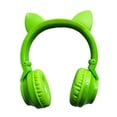 thumbnail image 3 of Auriculares Bluetooth para niños, auriculares inalámbricos/con cable con luz LED de oreja de gato, auriculares plegables con volumen limitado de 85 dB, micrófono incorporado, soporte FM/Micro SD/TF, p, 3 of 5