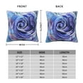 thumbnail image 4 of YFYANG Square Decorative Throw Pillow Case (Without Pillow Insert), Purple Watercolor Roses Bedroom Sofa Car Cushion Cover, 22"x22", 4 of 9