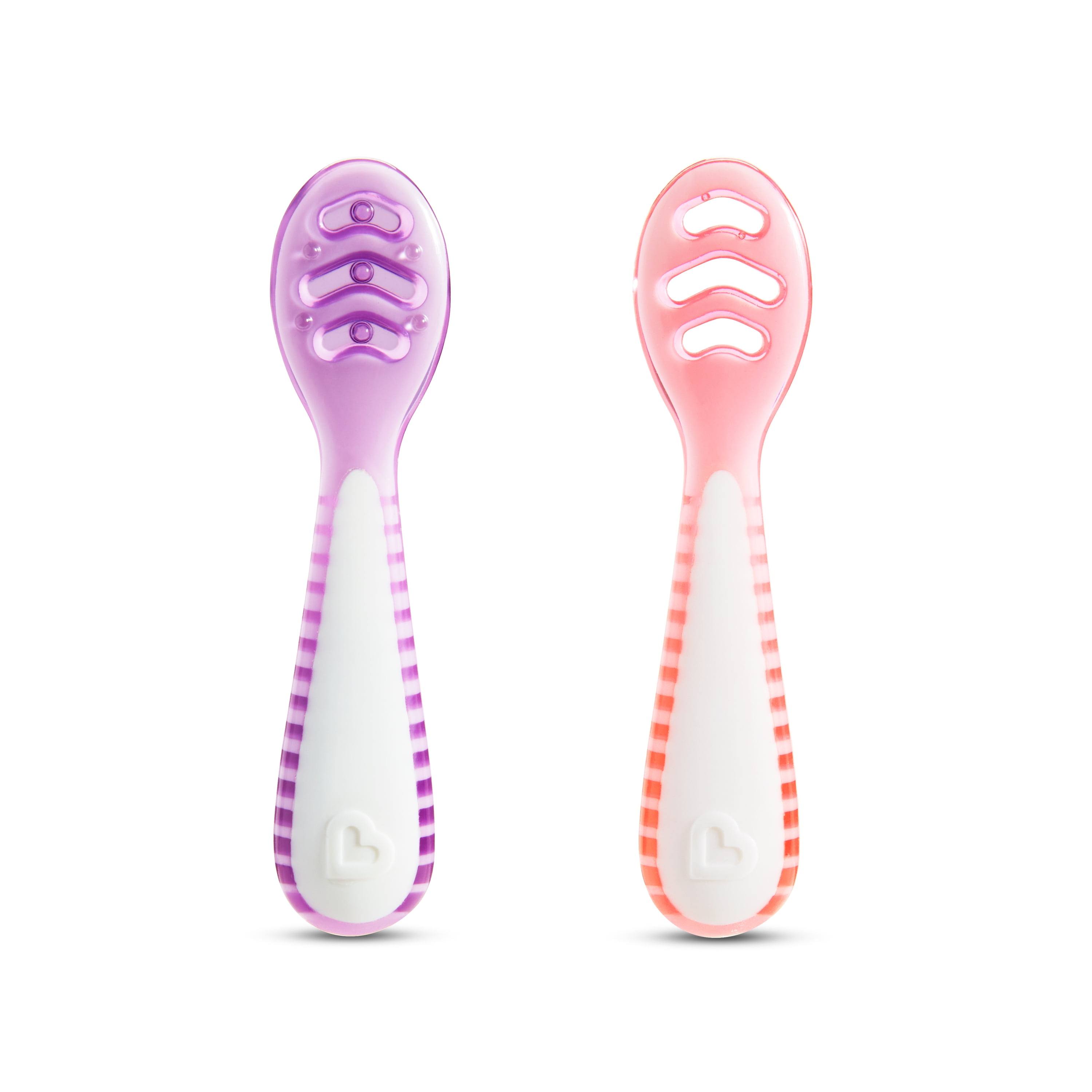 Munchkin® Gentle Dip™ Multistage First Infant Spoons, Pink/Purple, Unisex, 3 Pack