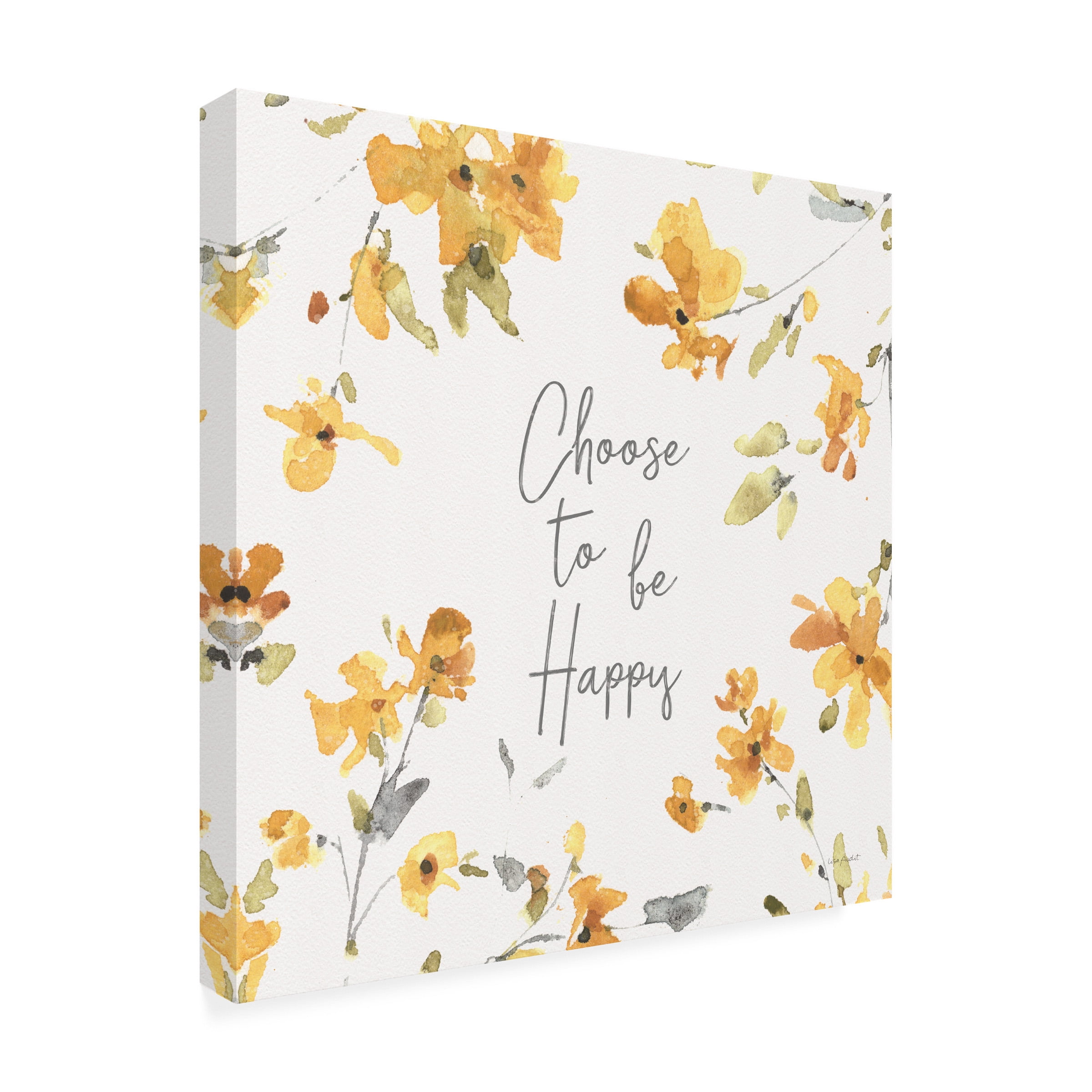 Lisa Audit 'Happy Yellow 20' Canvas Art