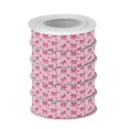 thumbnail image 2 of 5 Rolls Christmas Ribbon 1.5 inch Wide Decorative Ribbon for Gift Wrapping and Holiday Decorations Pink Cute Bows, 2 of 7