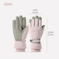 thumbnail image 2 of Women’s Winter Thermal Gloves – Warm Fleece Lined Waterproof Gloves for Women, Windproof Touchscreen Anti-Slip Gloves for Outdoor, Driving, Ski & Daily Wear (Pink), 2 of 6