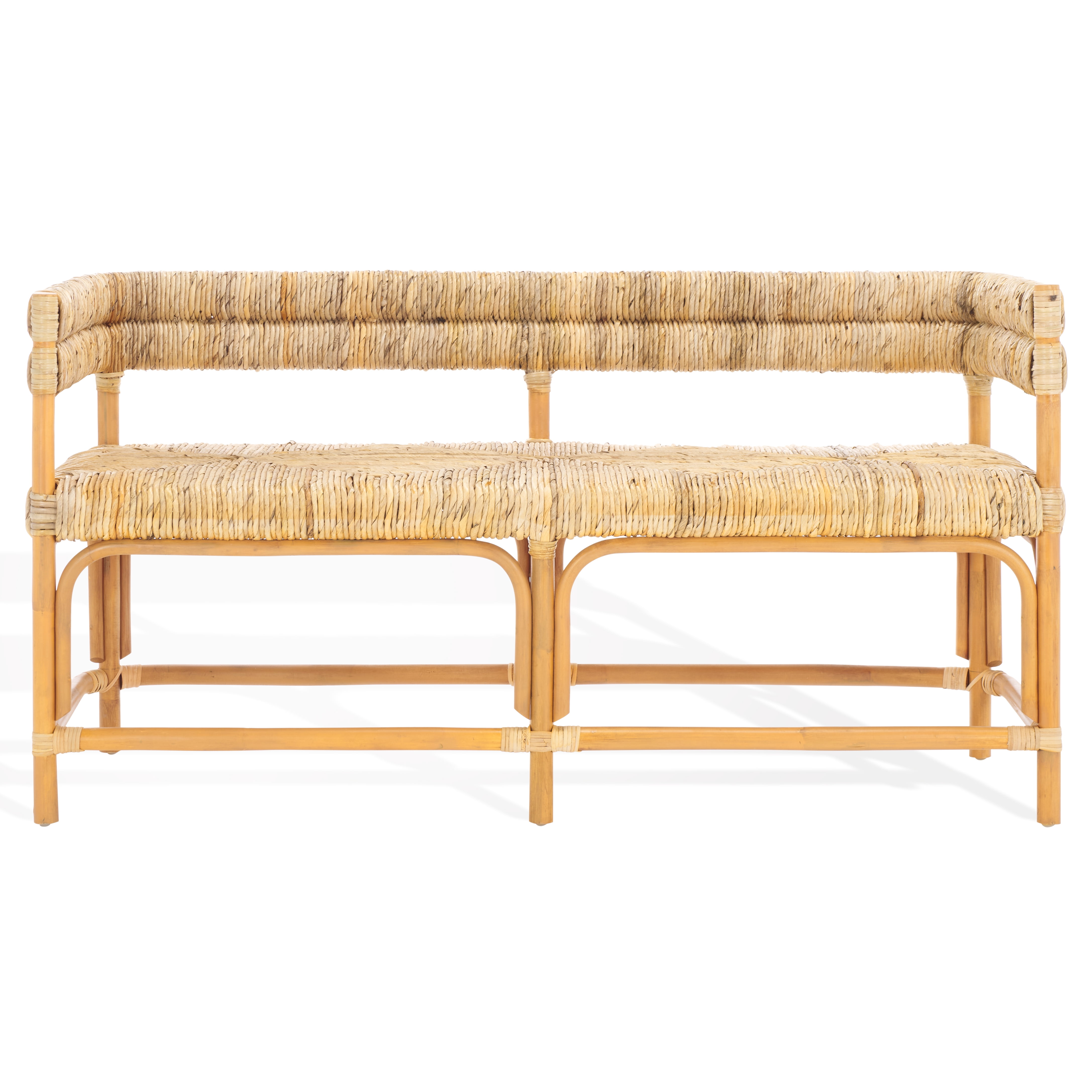 Safavieh Couture Elexa Banana Weaving Bench, Natural