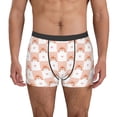 thumbnail image 1 of Balery love plaid fox Calzoncillos bóxer para hombre, ropa interior de algodón suave y transpirable con cinturilla de nailon-Medium, 1 of 5