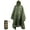 Green, variant on Plus Size Rain Poncho with Hood and Reflective Stripes, Big and Tall Rain Poncho, Ideal as Rain Ponchos for Adults