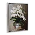 thumbnail image 3 of Stupell Industries Regal Orchid Arrangement Gray Framed Floater Canvas Wall Art, design by Franklyn Gregory, 3 of 9