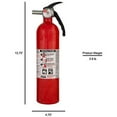 thumbnail image 3 of Kidde 1A:10B:C Recreational Fire Extinguisher with Wall hanger, Red, 3.25" x 3.25" x 13.75", 2 Count, 3 of 6