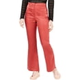 thumbnail image 1 of Moon River Womens Satin Casual Trouser Pants, Pink, Small, 1 of 1