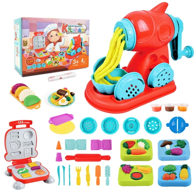 Juego de plastilina SANCO con arcilla de 24 colores y juguete para hacer fideos