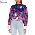 thumbnail image 4 of Chándal con gráfico de cielo estrellado para mujer, sudaderas con capucha para pareja, ropa de calle japonesa Y2K, otoño, 4 of 4