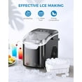 thumbnail image 5 of Havato Ice Makers Countertop with Handle, 26.5 Lbs / 24 H, 8 Cubes in 6 Mins, Portable Ice Machine with Self-Cleaning, Perfect for Home Kitchen (Black), 5 of 9