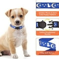 thumbnail image 5 of Collar de identificación para cachorros. Lindo collar para cachorros con estampado de cachorro. De nailon suave y dividido que brilla en la oscuridad., 5 of 5