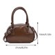 thumbnail image 2 of Bolso tipo cartera informal para mujer, bolso tipo bandolera con cúpula de PU, bolso de compras sencillo, bolso bandolera Retro, 2 of 7
