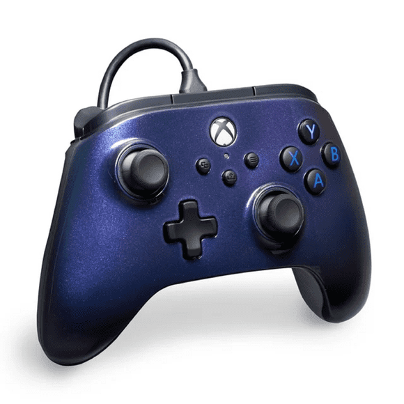 Remis à Neuf PowerA XBGP0472-01 Manette Filaire Advantage pour Xbox Series X/S - Blue Sparkle