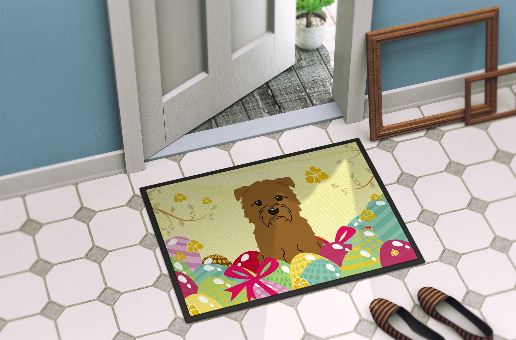 Easter Eggs Glen of Imal Tan Door Mat