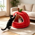 thumbnail image 4 of Antqov Cat Bed for Indoor Cats, Foldable Washable Cat Bed & Cave Soft Thick Removable Pet Bed for Kittens Home Office Supplies, 4 of 6
